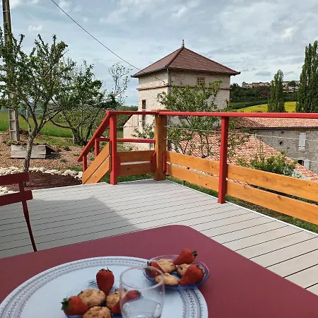 La Roulotte Du Tonnelier Chalet Castelnau-de-Montmiral